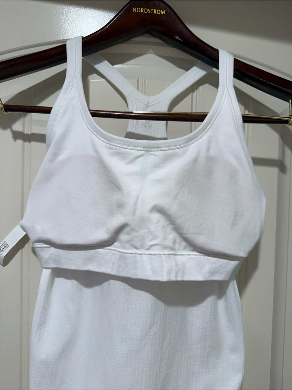 Lululemon Ebb to Street Ribbed Tank Top – White – Size 8 – Excellent Condition - Picture 7 of 8